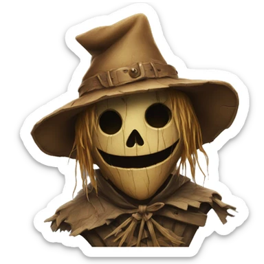 scarecrow from dungeons and dragons super realistic sticker