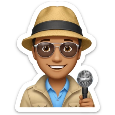 City Tour Guide man  sticker