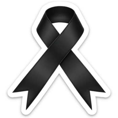 Ruban noir croisé avec 1 boucle comme celui de Crans Montana sticker