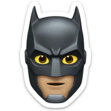 batman armor head sticker