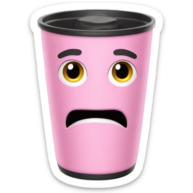 Pink Stanley tumbler cup sticker
