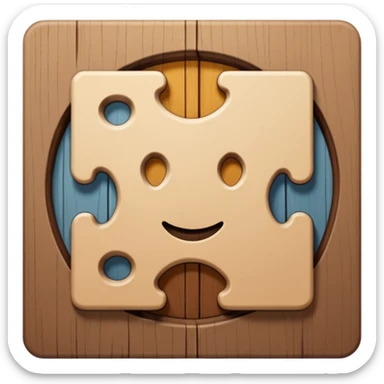 a square puzzle piece above a circular puzzle hole sticker