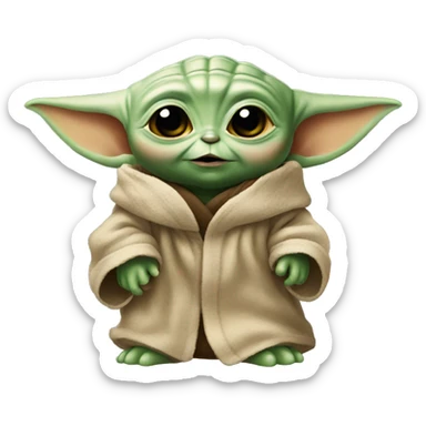 Baby yoda sticker