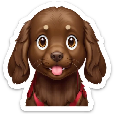 Boykin spaniel blowing kiss  sticker