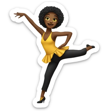 Jazz dancer sticker
