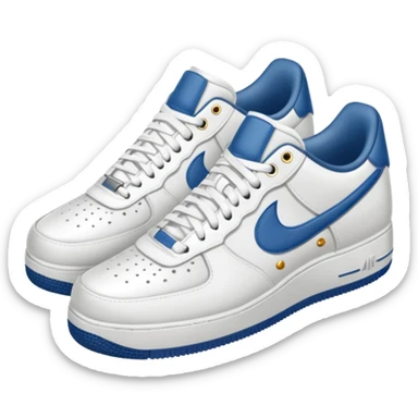 make a genmoji for a pair of white air force shoes sticker