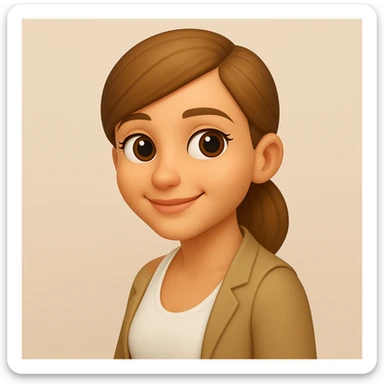 turn the second man in emoji style of the 1st image, match the facial features and match dressing style of the 2nd image, she is wearing white tank top lose, side pose sticker