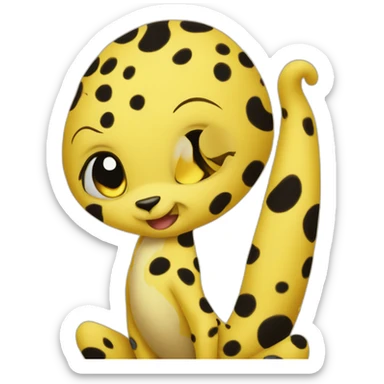 Baby yellow marsupilami sticker