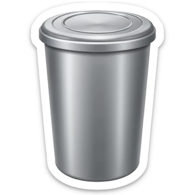 Trash can lid with no trash can sticker