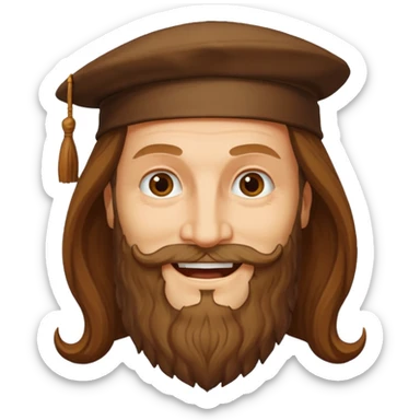 leonardo da vinci sticker