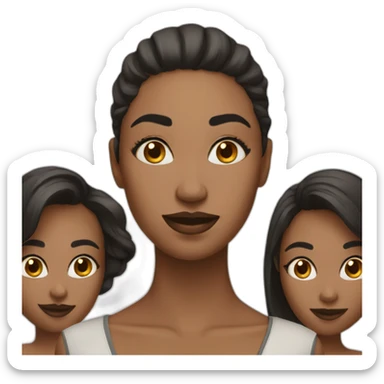 group of 3 beautiful women  sticker