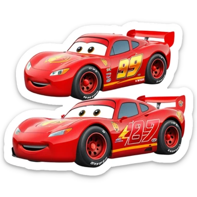 lightning mcqueen car sticker