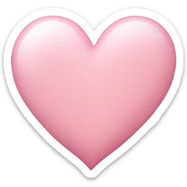 Light pink heart sticker