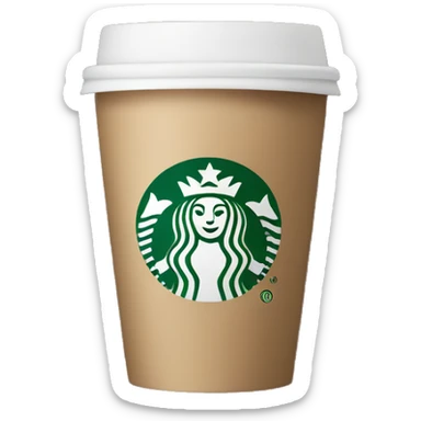 Starbucks coffee cup  sticker