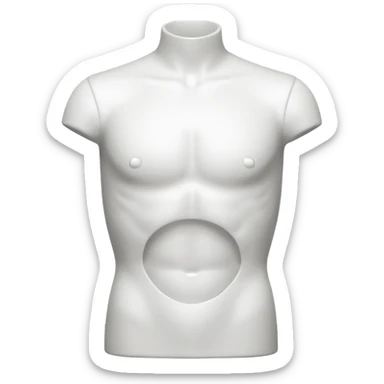 mannequin torso for male sticker