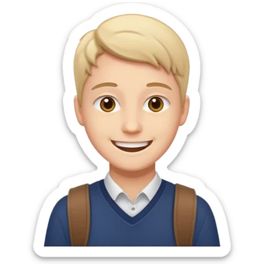 

:a happy confident student after IELTS, study abroad, UK, smile face

Style: emoji, clean, simple, white background. sticker