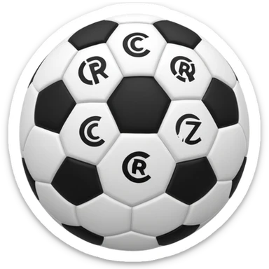 Sa un emoji de balón de CR7  sticker