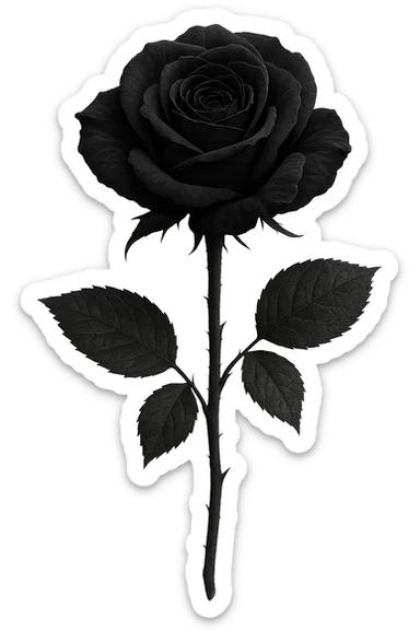 goth flower object remove background    sticker