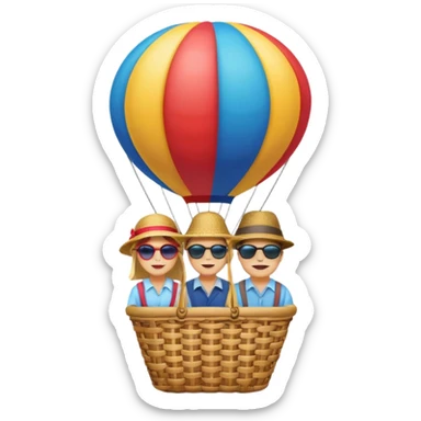 Passeio de balao sticker