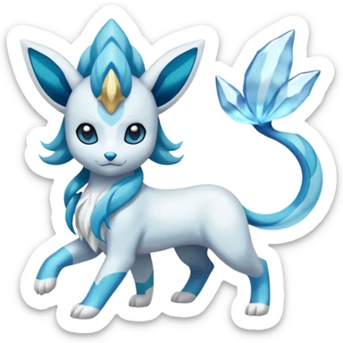 Primarina-Cobalion-Glaceon-Suicune-Amaura-fusion sticker