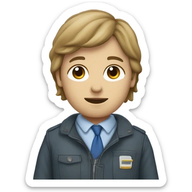 cahier avec un dessin d'ne veste bleu sticker