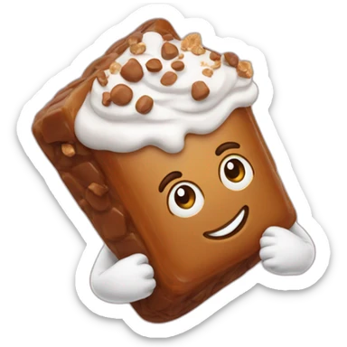 toffee in hand sticker