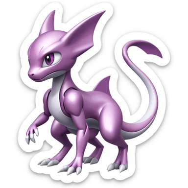 Mewtwo-Palkia-Genesect-Pokémon-Fakémon-hybrid-creature sticker