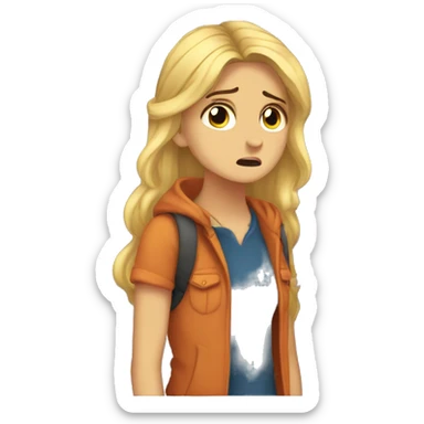 Annabeth Chase crying sticker