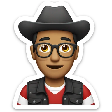 The where’s Waldo character if he was Mexican sticker