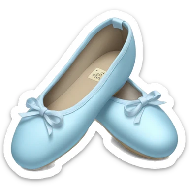 pale blue ballet shoes  sticker
