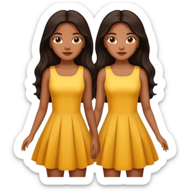 Beautiful Gemini Twin Latinas sticker