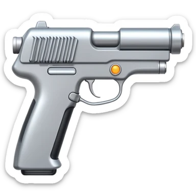 Nhìn như emoji thật (giống phong cách iOS/Android), emoji electric gun sticker