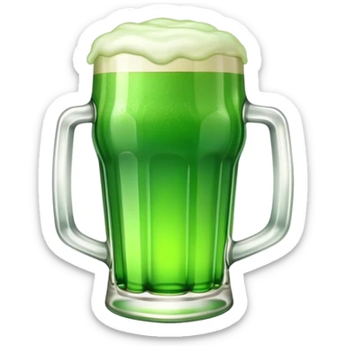 A pint of green beer for St. Patty’s Day  sticker