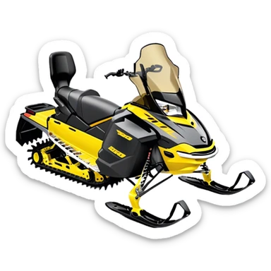 Snowmobile Ski-Doo Summit black/yellow sticker