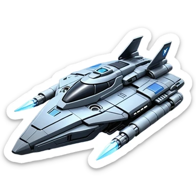 crea un emoji de la nave starlancer tac de star citizen sticker