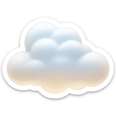 heaven clouds sticker