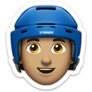 Avalanche hockey player emothing sticker