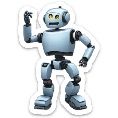 robot dancing sticker
