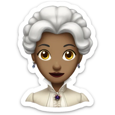 Victorian female vampire sticker