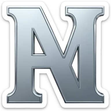 two letters beside eachother the first one says N and the second says O sticker