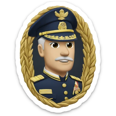 lieutenant shoulder badge sticker