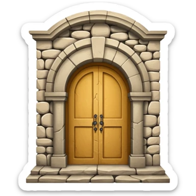 arch in a doorway sticker