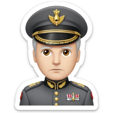 An emoji for discord of an Imperial Commander in something 90% like star wars sticker