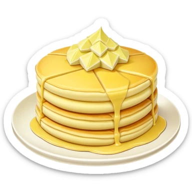 Chinese durian pancake, yellow pastry with cream filling sticker