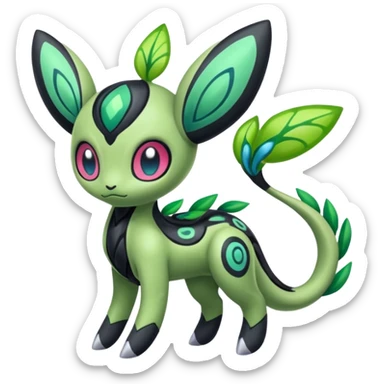 Colorful Exotic Meloetta-Zygarde-Virizion-Venom-Stitch-Fakémon-creature-hybrid sticker
