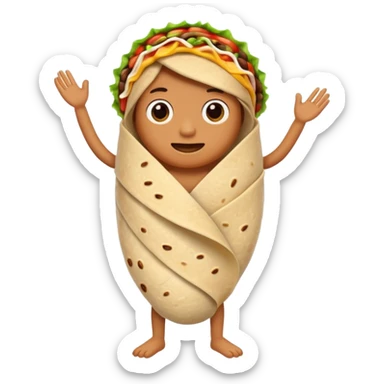 Make it a burrito with leggs sticker