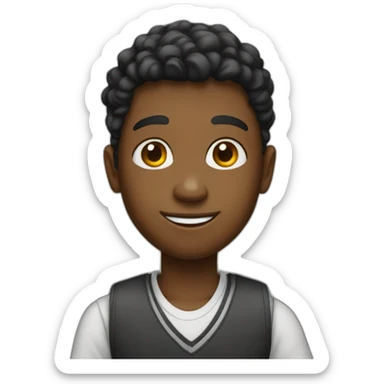 Smart boy of fifth grade sticker