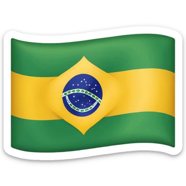 brazil flag sticker