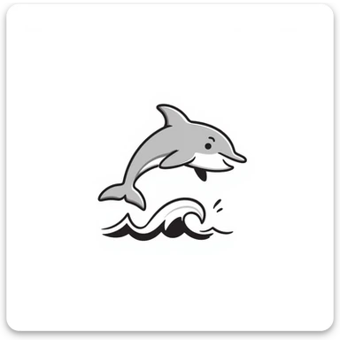 Dolphin sticker