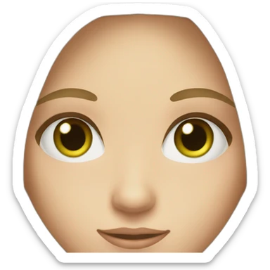 Blonde girl straight long hair and green eyes with her friend girl with brown hair and brown eyes sticker